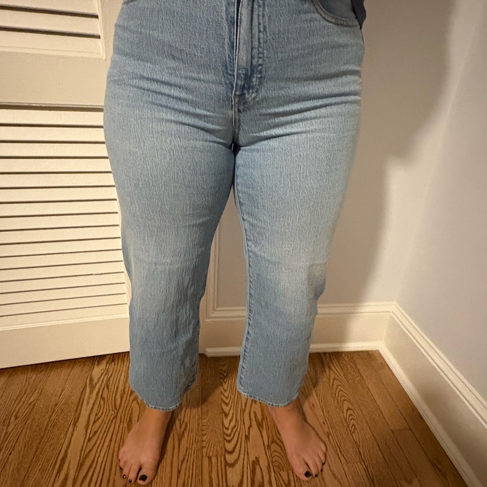 J. Crew Women's Cropped Jeans in Light Blue